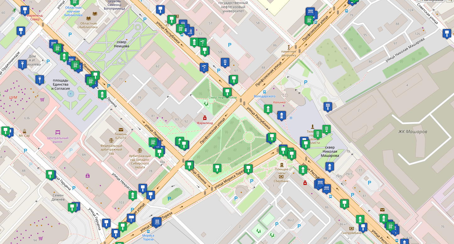 Схемы размещения рекламных конструкций